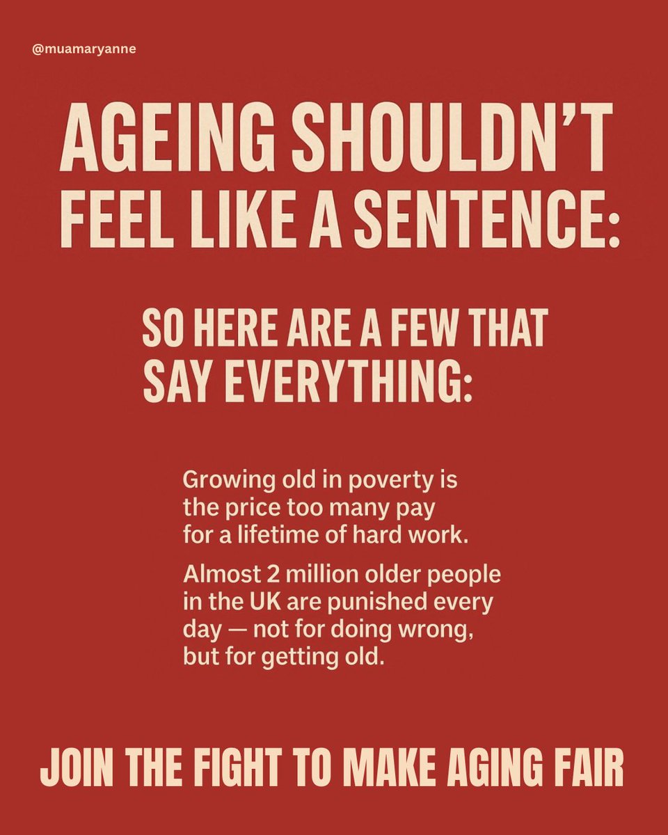 maryanne ⏱️ (@muamaryanne) on Twitter photo One Minute Brief of the Day:
Create posters that encourage people to speak up for the almost two million older people in financial hardship. #MakeAgeingFair
<a href="/IndependentAge/">Independent Age</a>
<a href="/OneMinuteBriefs/">One Minute Briefs ⏱️</a> One Minute Brief of the Day:
Create posters that encourage people to speak up for the almost two million older people in financial hardship. #MakeAgeingFair
<a href="/IndependentAge/">Independent Age</a>
<a href="/OneMinuteBriefs/">One Minute Briefs ⏱️</a>