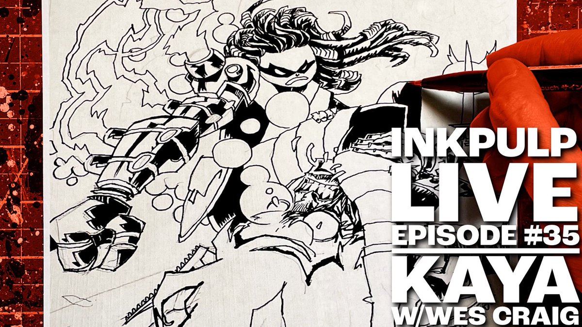 Jim Mahfood (@jimmahfood) on Twitter photo INKPULP LIVE! WED, JULY 30! 7pm ET.
youtube.com/live/7JheXY8D5…
Drawing KAYA w our special guest @wescraigcomics!
Join <a href="/inkpulp/">Shawn Crystal</a> & I for a power-packed livestream full of drawing, craft chat, mailbag, good times, and more! Spread the word, gang!
<a href="/jamiewoodedits/">Jamie Wood</a> INKPULP LIVE! WED, JULY 30! 7pm ET.
youtube.com/live/7JheXY8D5…
Drawing KAYA w our special guest @wescraigcomics!
Join <a href="/inkpulp/">Shawn Crystal</a> & I for a power-packed livestream full of drawing, craft chat, mailbag, good times, and more! Spread the word, gang!
<a href="/jamiewoodedits/">Jamie Wood</a>