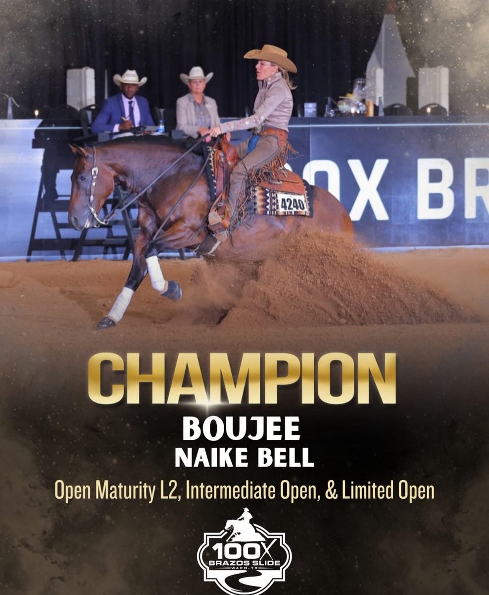 AlliThorson's tweet photo. Congratulations to ThorSport mare, BOUJEE & NAIKE Bell on their WINS at the 100X Brazos Slide!
Even with age, this lady keeps getting better and better and we look forward to her offspring in the coming years!
#mondaymotivation #marepower https://t.co/yyZ3HAejW5