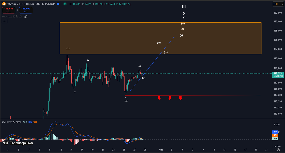 GunsRoses1987's tweet image. $BTC Price above $114,786 exposes OMH
$125K-$127K is the area of interest for a top