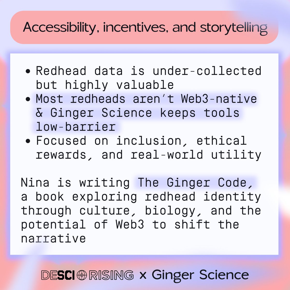 Only 1–2% of the population has red hair but that’s over 20M people in the U.S. alone.

<a href="/GingerScienceHQ/">Ginger Science</a>  explains why redhead biology needs better data and a seat at the research table ↓