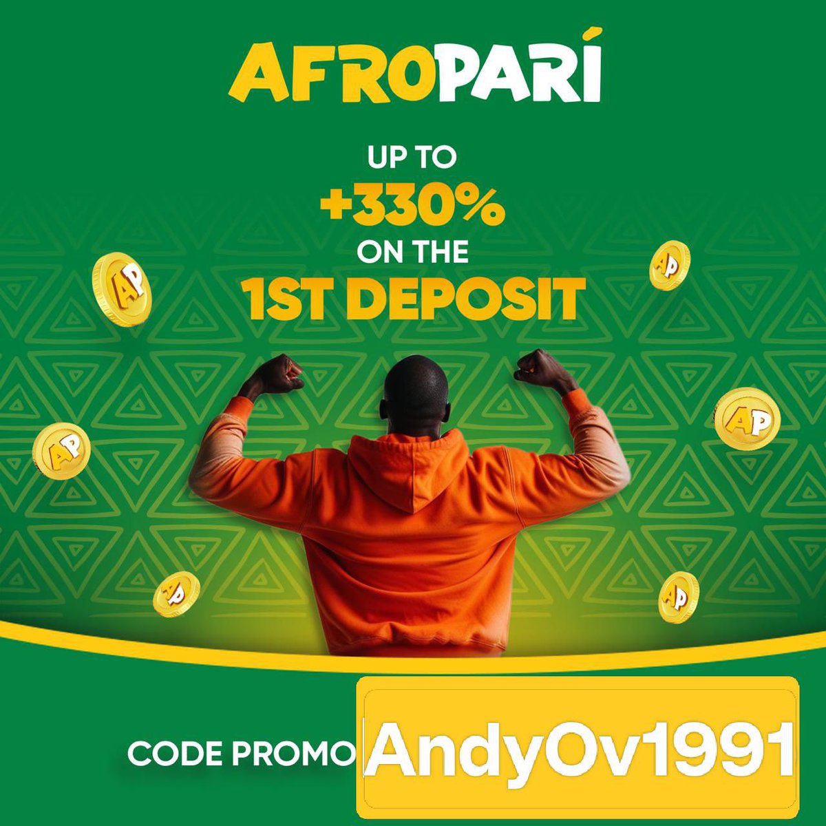 AndyOv_'s tweet image. Guys go and register on Afropari with this link 
refpa84423.com/L?tag=d_459227… 
 Use my promo code “AndyOv1991”

Play this 🫴🏼RJHR3  

Make sure you deposit and drop your deposit screenshot  and aza for asap crediting  no time
