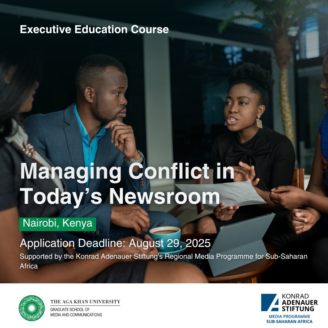 Managing Conflict in Today’s Newsroom.

Today’s newsrooms are fast-paced, high-stakes environments, and conflict is inevitable. Managing Conflict in Today’s Newsroom is a practical, hands-on course designed to equip newsroom managers and media leaders across Sub-Saharan Africa