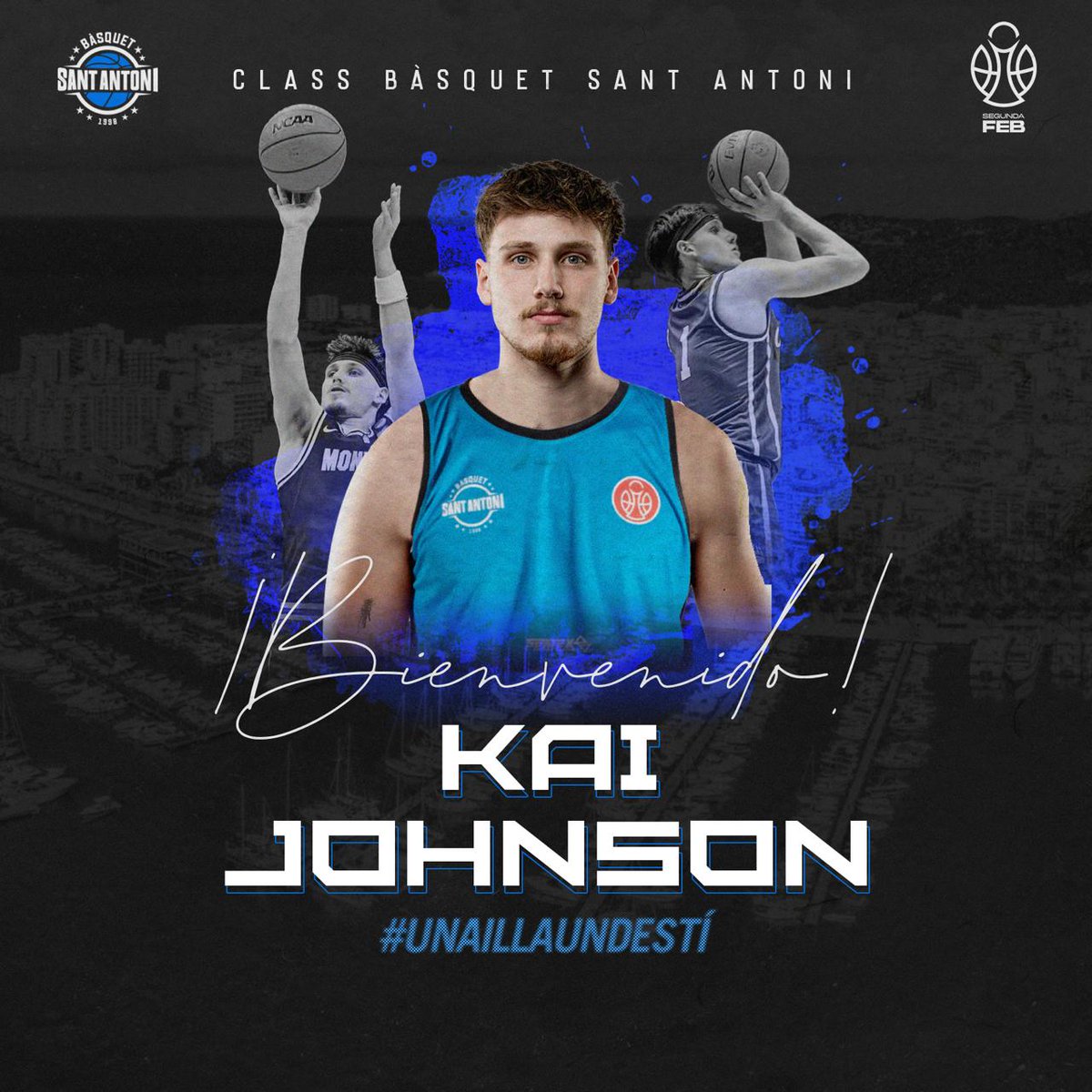 🚨¡¡¡HAY FICHAJE!!!🚨

⛹🏻Kai Johnson se convierte en nuevo jugador del Class Sant Antoni para la próxima temporada. El base estadounidense de 23 años y 192 cm aportará mucho talento para completar la dirección del juego.

🏀Johnson llega procedente de Montana Grizzlies de la NCAA