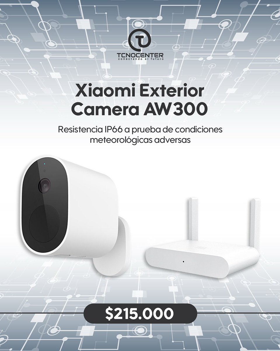 TcnocenterC's tweet image. 🔒 Protege tu hogar como nunca antes
Con la Xiaomi Exterior Camera AW300 tendrás vigilancia de alta calidad, incluso en condiciones climáticas extremas. ☔⚡
📲 Escríbenos ya y asegura tu cámara de seguridad
#SeguridadInteligente #XiaomiAW300 #Tcnocenter #ProtegeTuHogar