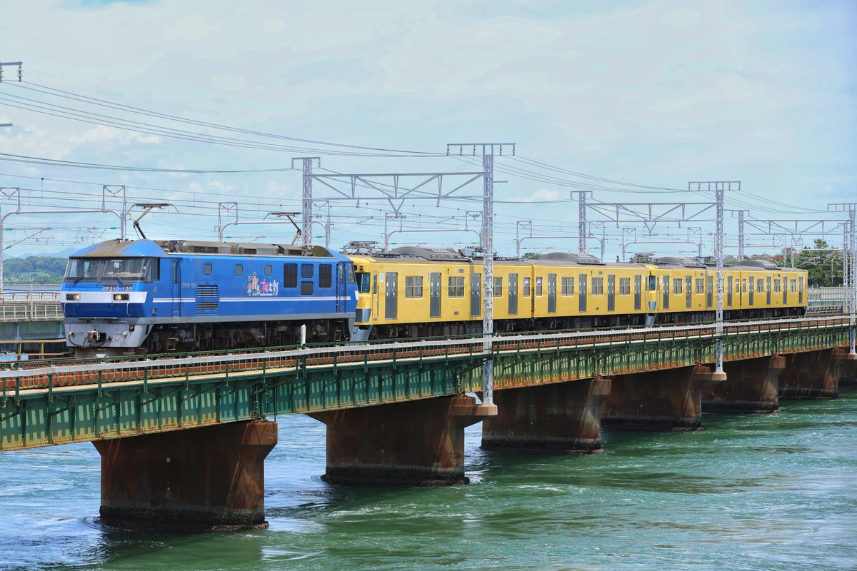 2025/07/27
9863レ 近江鉄道譲渡甲種
EF210-125+2417F+2419F
弁天島～新居町にて