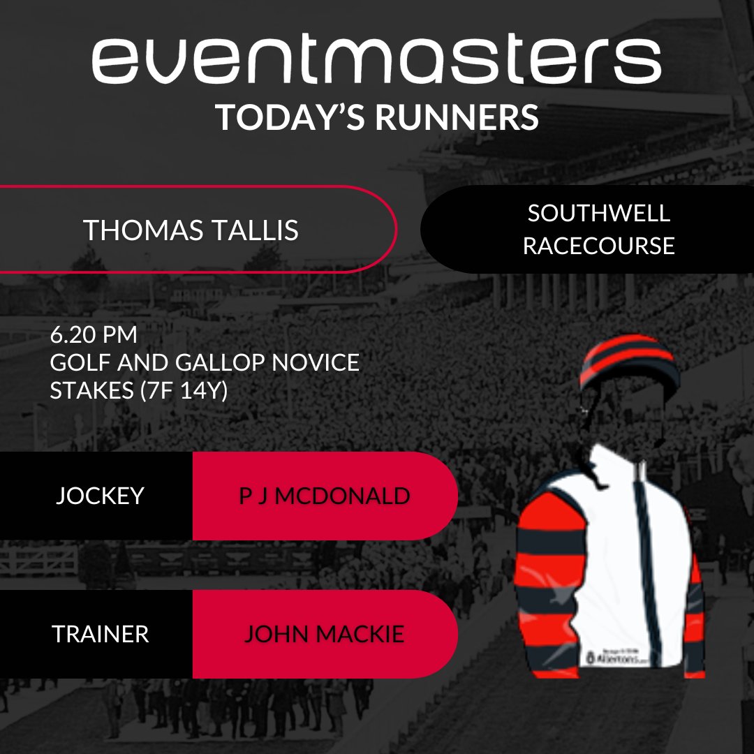 Hospitality Packages (@eventmastersuk) on Twitter photo Debut alert ๐จ๐
THOMAS TALLIS, makes his first start for us this evening <a href="/Southwell_Races/">Southwell Racecourse</a>.
This beautiful homebred colt by Havana Gold is the second foal from our talented mare, Polyphony, who won 3 times for us in all ๐คฉ
P J McDonald takes the ride for John Mackie Racing. Debut alert ๐จ๐
THOMAS TALLIS, makes his first start for us this evening <a href="/Southwell_Races/">Southwell Racecourse</a>.
This beautiful homebred colt by Havana Gold is the second foal from our talented mare, Polyphony, who won 3 times for us in all ๐คฉ
P J McDonald takes the ride for John Mackie Racing.