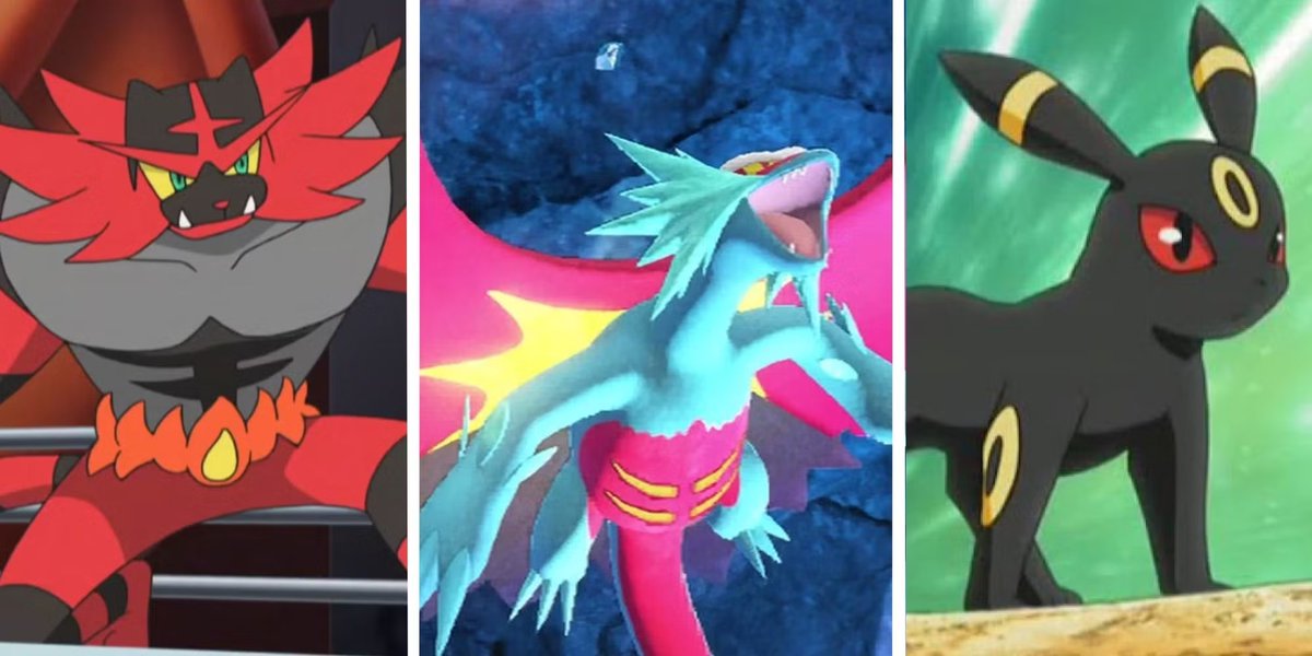 arkclaimer's tweet image. what is your favorite dark type Pokémon