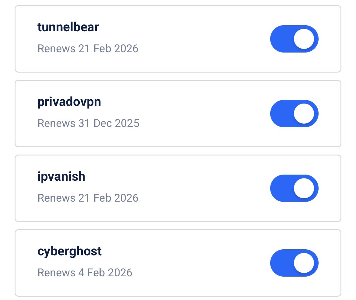 Andrew C (@chyrychandrei1) on Twitter photo Acquired some censorship resistant top level domain names in case UK starts banning regular web2 domains and seizing VPN related servers (they will 100% do that)
Domains are reserved for: <a href="/theTunnelBear/">TunnelBear</a> <a href="/privadovpn/">PrivadoVPN</a> <a href="/IPVanish/">IPVanish</a> <a href="/CyberGhost_EN/">CyberGhost VPN</a> Acquired some censorship resistant top level domain names in case UK starts banning regular web2 domains and seizing VPN related servers (they will 100% do that)
Domains are reserved for: <a href="/theTunnelBear/">TunnelBear</a> <a href="/privadovpn/">PrivadoVPN</a> <a href="/IPVanish/">IPVanish</a> <a href="/CyberGhost_EN/">CyberGhost VPN</a>