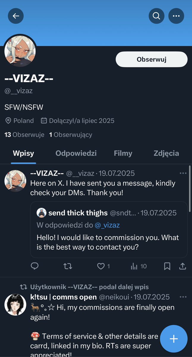 _vizaz's tweet image. This account does not belong to me! Someone is impersonating me.
@ __vizaz
If you received any messages from this person, please block them. I don’t want any scams to happen 🙂‍↕️🫶🏻