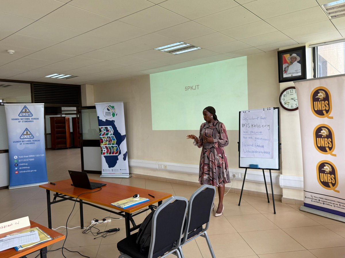UNBSug's tweet image. #HappeningNow

UNBS is conducting an important training on Ecomark Africa standards at Standards House, Bweyogerere, equipping staff and private sector farms with the skills needed to meet ecological and export requirements. This initiative boosts Uganda’s competitiveness and…