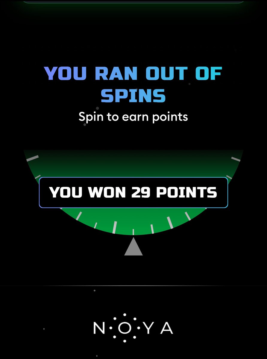 Kwincee_1's tweet image. I finally got a spin on @NetworkNoya 😱
Let’s get the party going guys!!!
Go get a spin now: app.noya.ai/space-race-onb…
GNoya Fam🍷