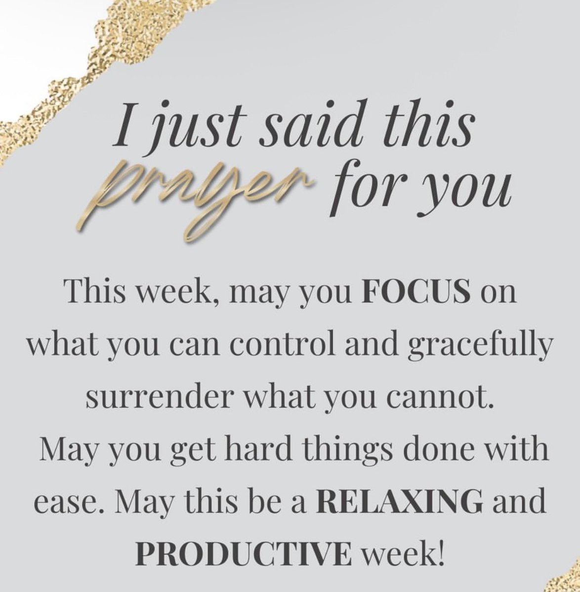 DrCrystalWatson's tweet image. This is your week to control the controllables and be productive!🙏🏾