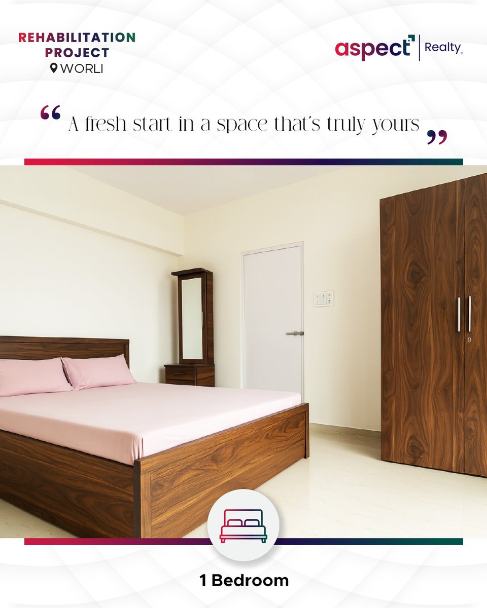 Aspect_realty's tweet image. At Aspect Realty, we ensure that our SRA projects go beyond just providing shelter. We provide a home that’s fully furnished, making your transition smooth and hassle-free. From the moment you step in, you’re ready to live, work, and thrive.

#AspectRealty #SRAProject #SlumRehab