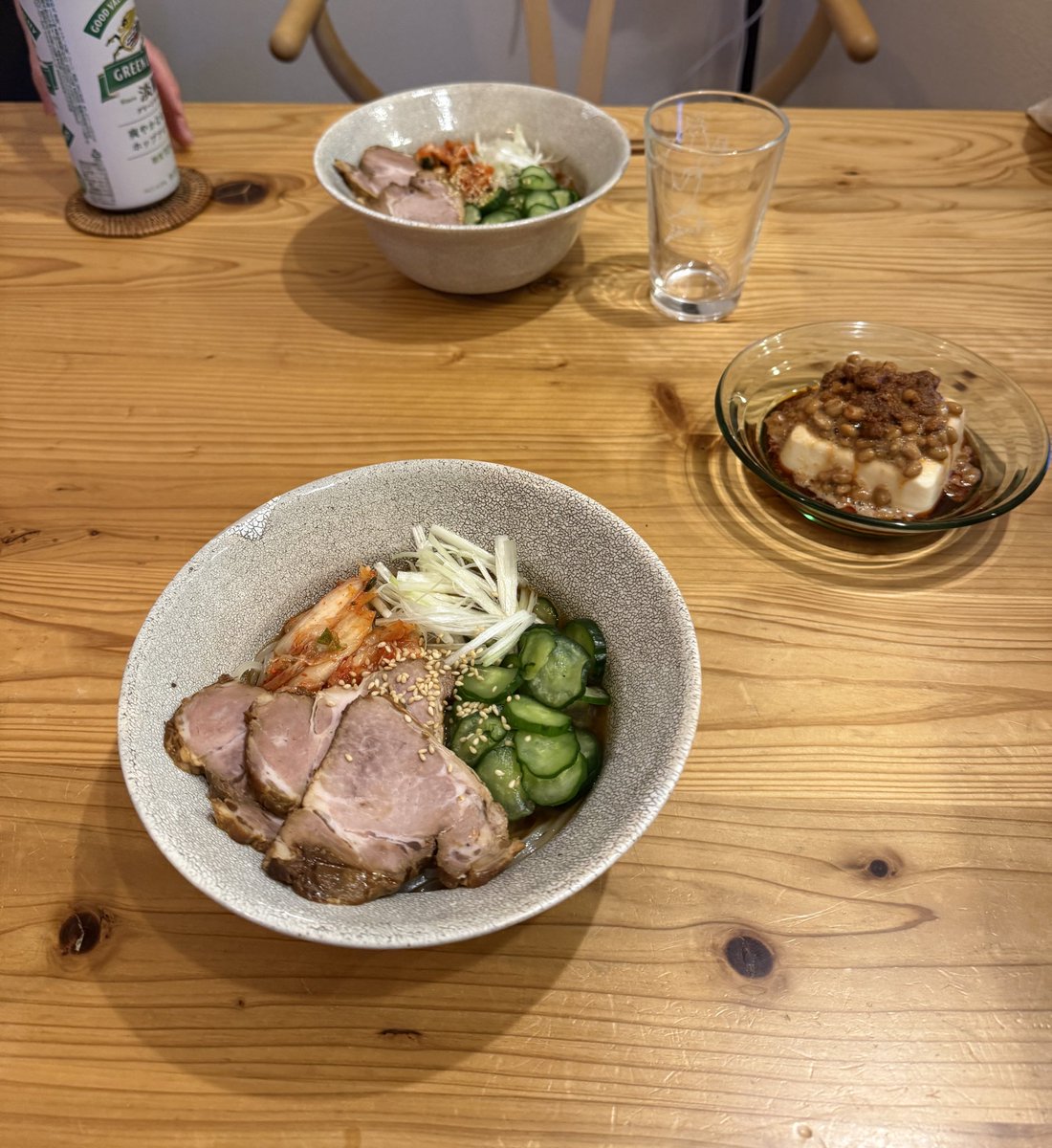 iototaku's tweet image. 明太納豆奴ともりおか冷麺