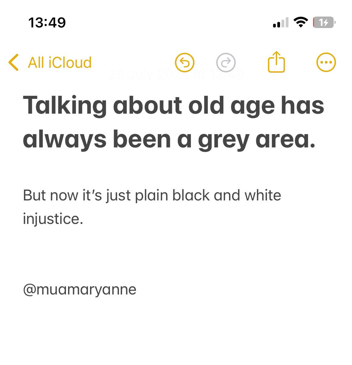 maryanne ⏱️ (@muamaryanne) on Twitter photo One Minute Brief of the Day:
Create posters that encourage people to speak up for the almost two million older people in financial hardship. #MakeAgeingFair
<a href="/IndependentAge/">Independent Age</a>
<a href="/OneMinuteBriefs/">One Minute Briefs ⏱️</a> One Minute Brief of the Day:
Create posters that encourage people to speak up for the almost two million older people in financial hardship. #MakeAgeingFair
<a href="/IndependentAge/">Independent Age</a>
<a href="/OneMinuteBriefs/">One Minute Briefs ⏱️</a>
