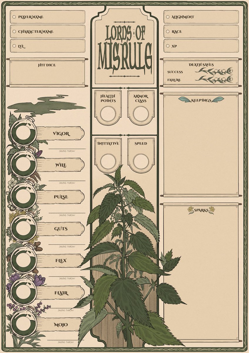whrsvl's tweet image. 🌿nettle gang🌿
not really on theme, i just got carried away drawing plants and matching them to stats
#lordsofmisrule