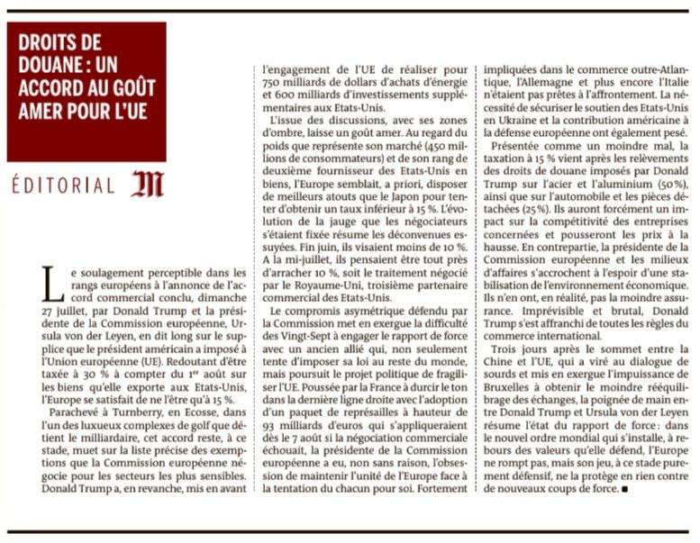 RaveaudGilles's tweet image. "Imprévisible et brutal, Donald Trump s'est affranchi de ToUtEs les RéGlEs du commerce international". Mais quelles règles, enfin ?