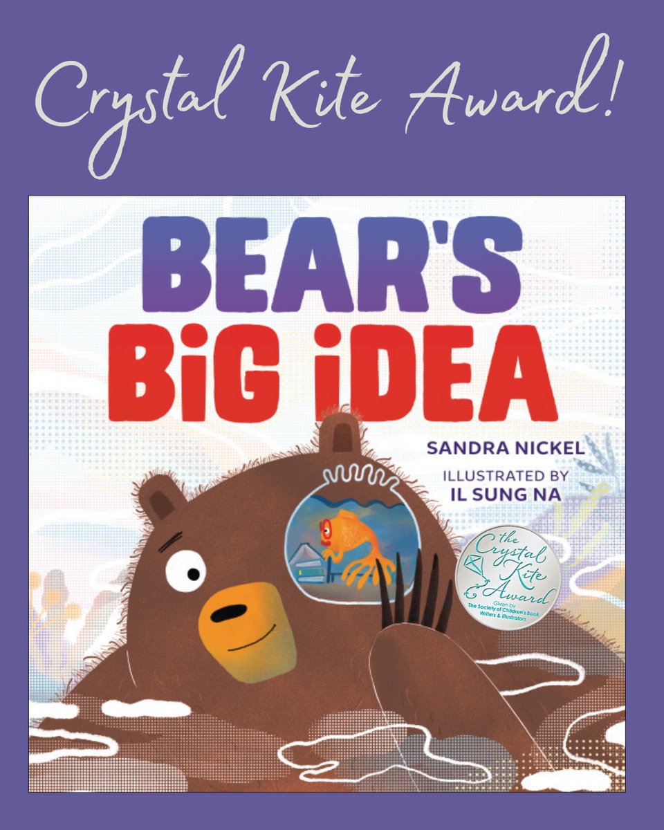 Sandra Nickel ๐ (@senickel) on Twitter photo I can't believe it! BEAR'S BIG IDEA is the winner of a Crystal Kite Award. Many, many thanks to the entire #SCBWI community for this enormous honor. I appreciate it so much!โค๏ธ
#SCBWI25CK #CrystalKiteAward <a href="/scbwi/">scbwi</a> <a href="/LernerBooks/">Lerner Books</a> <a href="/HGLiterary/">๐ HG Literary ๐</a> #ideas #BearandFish #friendship I can't believe it! BEAR'S BIG IDEA is the winner of a Crystal Kite Award. Many, many thanks to the entire #SCBWI community for this enormous honor. I appreciate it so much!โค๏ธ
#SCBWI25CK #CrystalKiteAward <a href="/scbwi/">scbwi</a> <a href="/LernerBooks/">Lerner Books</a> <a href="/HGLiterary/">๐ HG Literary ๐</a> #ideas #BearandFish #friendship