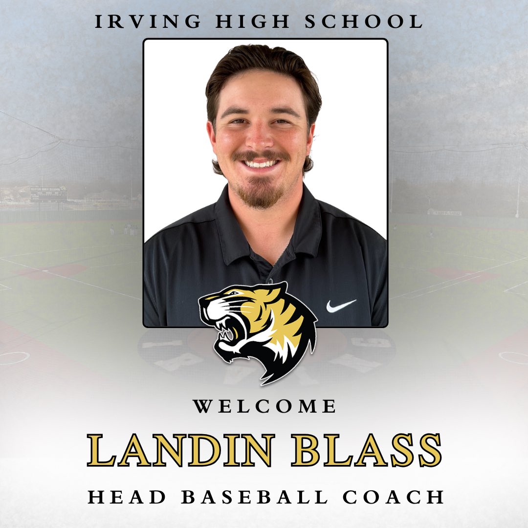Brent Nickerson (@_bnick) on Twitter photo Breaking News: We are excited to announce our new Head Baseball Coach, Landin Blass!
Congratulations, Coach Blass! #LetsHunt
<a href="/IrvingISD/">Irving ISD</a> | <a href="/IISDAthletics/">Irving ISD Athletics</a> | <a href="/IrvingHigh/">Irving High School</a> Breaking News: We are excited to announce our new Head Baseball Coach, Landin Blass!
Congratulations, Coach Blass! #LetsHunt
<a href="/IrvingISD/">Irving ISD</a> | <a href="/IISDAthletics/">Irving ISD Athletics</a> | <a href="/IrvingHigh/">Irving High School</a>
