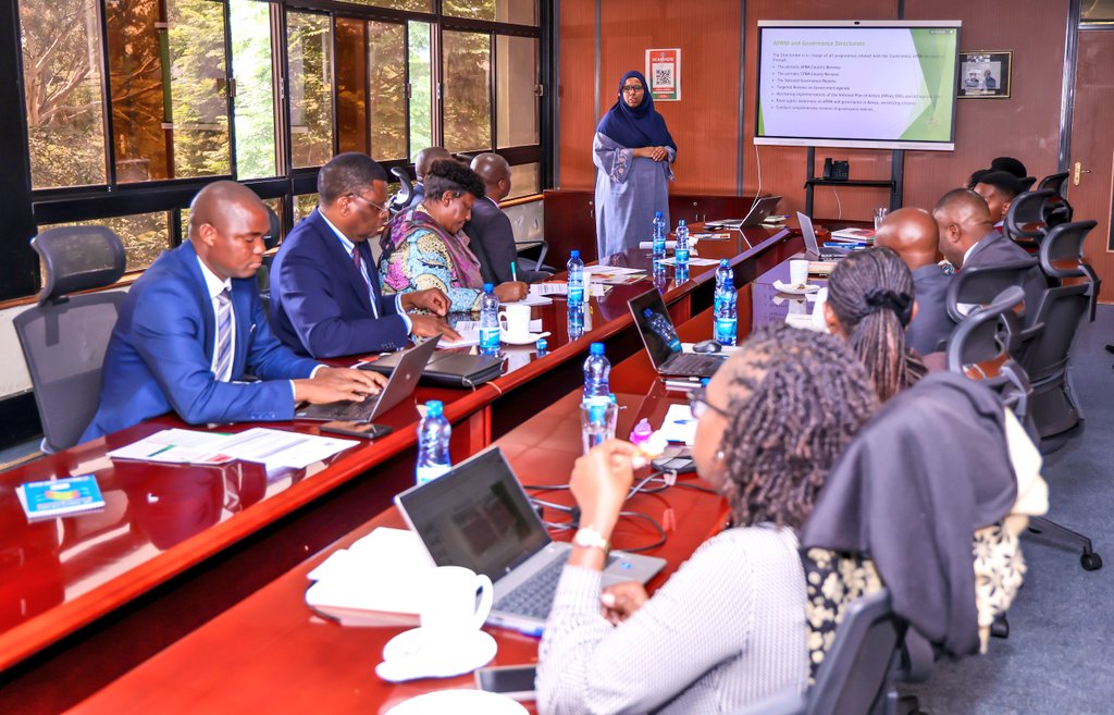 NEPAD/APRM KENYA SECRETARIAT (@nepadaprmkenya) on Twitter photo On behalf of CEO <a href="/NepadAprmKenya/">NEPAD/APRM KENYA SECRETARIAT</a>, Mr. Peter Kimemia, Director APRM & Governance, hosted a delegation from #APRMZimbabwe led by Amb. James Manzou for a benchmarking exercise on Kenya’s 1st Generation Review experience and #NPoA implementation.
#Governance #PeerReview On behalf of CEO <a href="/NepadAprmKenya/">NEPAD/APRM KENYA SECRETARIAT</a>, Mr. Peter Kimemia, Director APRM & Governance, hosted a delegation from #APRMZimbabwe led by Amb. James Manzou for a benchmarking exercise on Kenya’s 1st Generation Review experience and #NPoA implementation.
#Governance #PeerReview