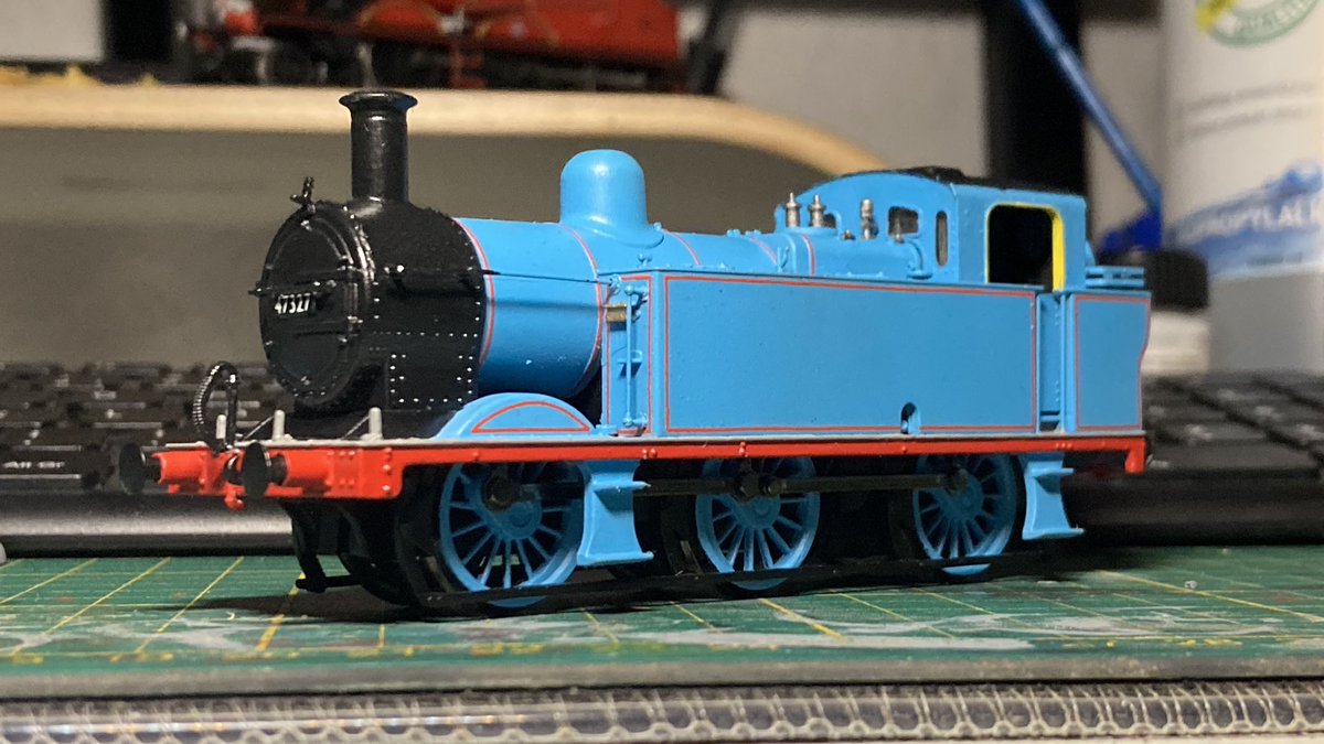 LazyTerrier's tweet image. And another commission ready for send-off, this time for @RiansRailway and it’s a fun one!
This is ex-DOWT Jinty No 47327!

Very proud of this guy!

Also note that should have a spare Jinty laying around and want one yourself, you can commission the exact same thing from me too!