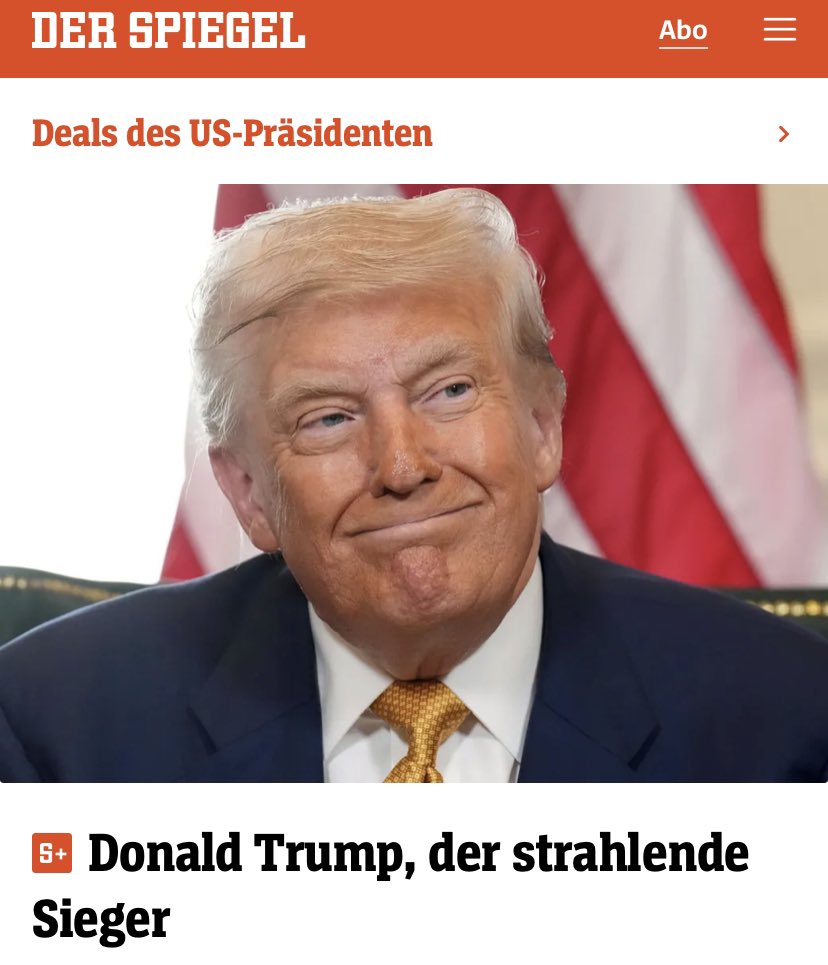 Dass #Merz für sein gutes Verhältnis zu #Trump gefeiert worden ist, nützt den Arbeitnehmern hier gar nichts. Der #Deal ist Gift für uns. Das Problem ist die fatale einseitige außenpolitische Ausrichtung auf die USA. Deutschland und die EU haben sich erpressbar gemacht.