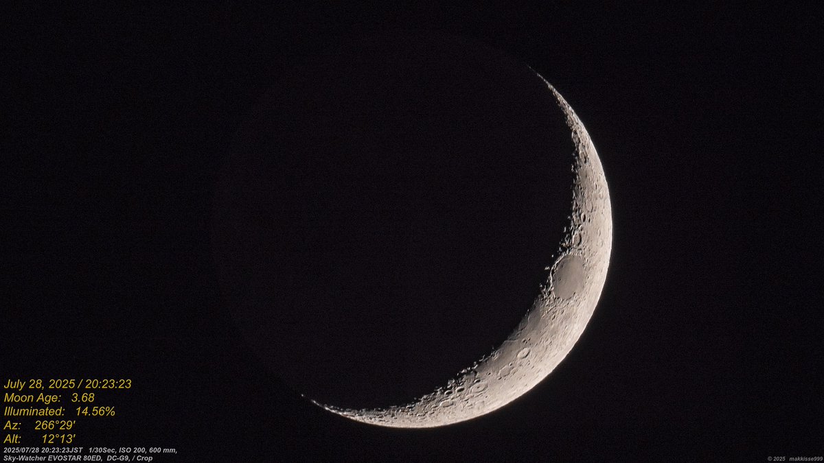 makkisse999's tweet image. 7月28日 20:23~20:32　六月燈の夜、通り雨も過ぎ去り、雲間から月。月の近くには火星。まだ強い風が吹いている。 #月
