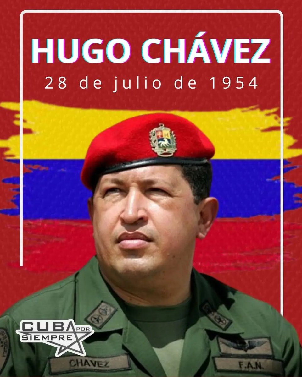 AnayansiRCamejo's tweet image. #Cuba recuerda y rinde homenaje en el aniversario 71 de su natalicio al Comandante Hugo Chávez,el mejor amigo de nuestro pueblo y ferviente promotor de la unidad y la integración latinoamericana y caribeña.#ChavezVive #LaLuchaNoHaCesado