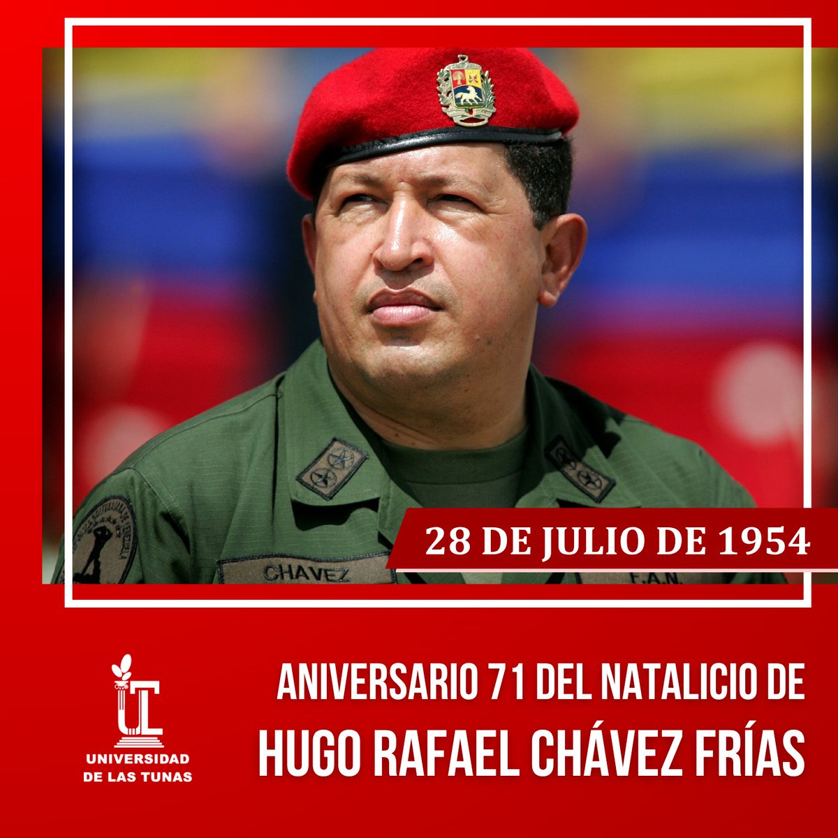 Recordamos al Comandante Eterno, Hugo Chávez Frías: el hombre que convirtió su sueño en bandera y su pueblo en patria.  

"Yo no soy más que un soldado de las causas imposibles", decía, pero su lucha fue la semilla de lo posible: una América unida, soberana y llena de dignidad.