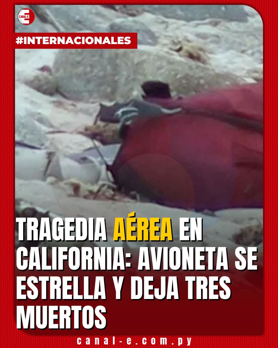 canal_e_py's tweet image. Según informes preliminares, tres personas perdieron la vida en el incidente.
🛬 El vuelo despegó desde el aeropuerto de San Carlos, cerca a San Francisco, California, pocos minutos después de las 10:11 p.m. con dirección al aeropuerto regional de Monterey, en el mismo estado.…