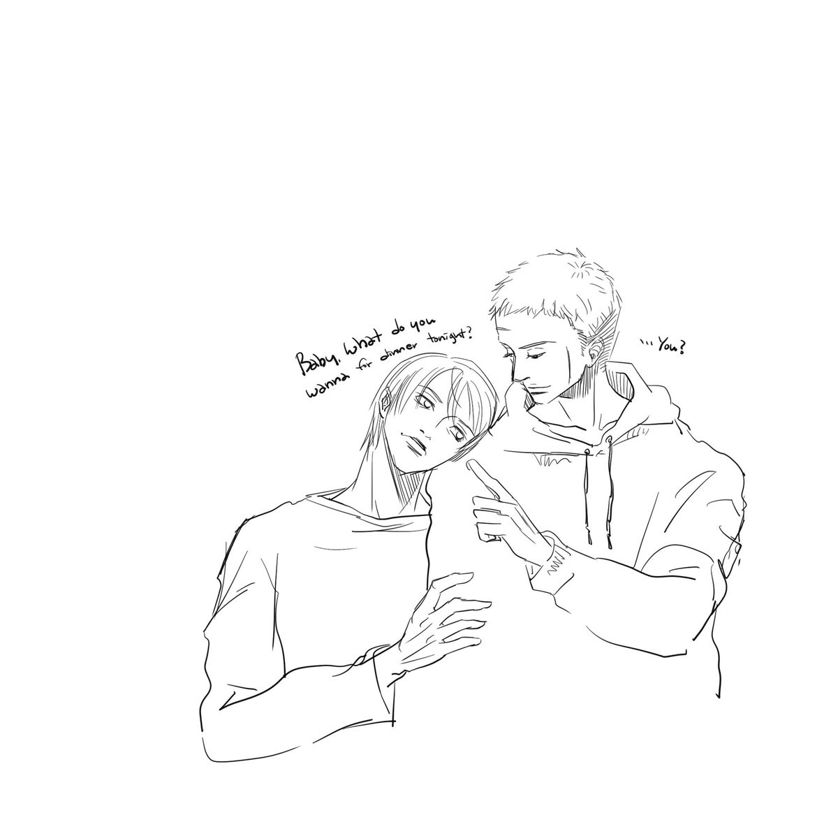 Lovedomeki's tweet image. Today’s delulu
After seeing that beautiful cover for ch61, my brain skipping all the hard parts away, and showed me a happy ending like, they’re got married and live together happily..🩷