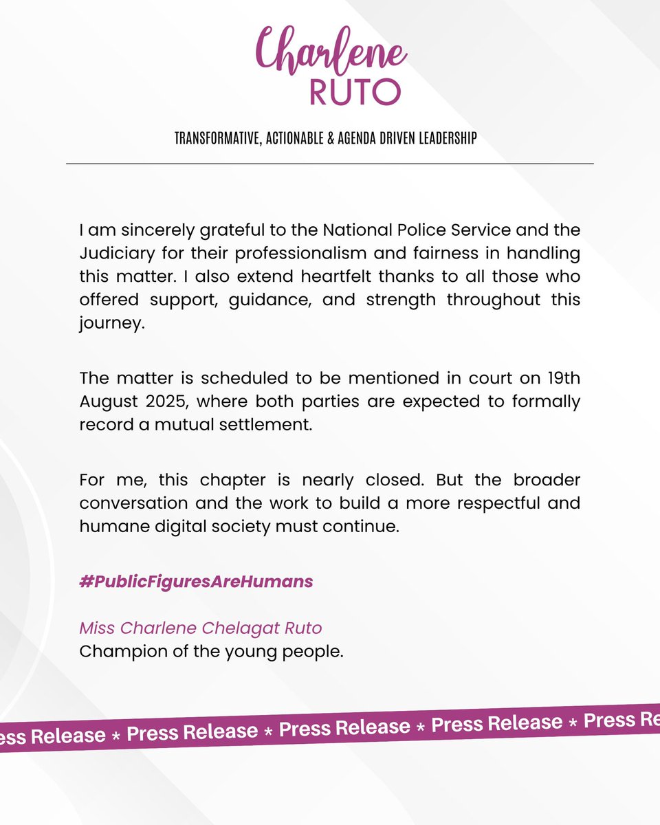 Charlene Ruto (@charlruto) on Twitter photo 