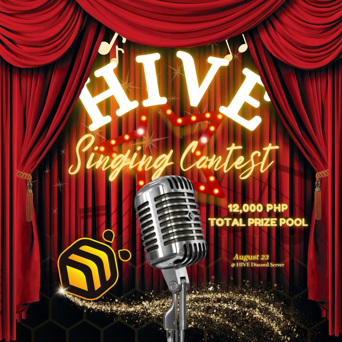 HIVEweb3_'s tweet image. 🎤 HIVE Singing Contest is here!
Show off your vocals and compete for a ₱12,000 prize pool.

When : August 23, 2025
Where : HIVE Discord Server

Step up, stand out, and let your voice take the spotlight.
Register now: forms.gle/25fEmj4iT3pjXV…
#StriveWithHive 🐝