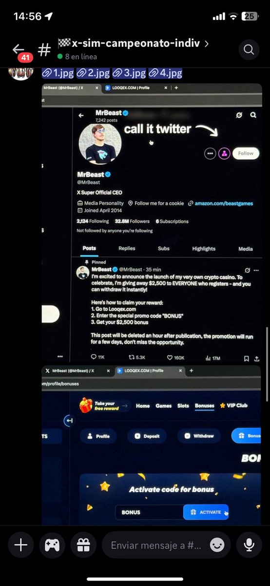 Marcot26155287's tweet photo. @MrBeast Let this be the last time you access my account and post junk content to my contacts and groups.
Have you been clear, or will I have to file a police complaint? https://t.co/EUVv6zlyqw