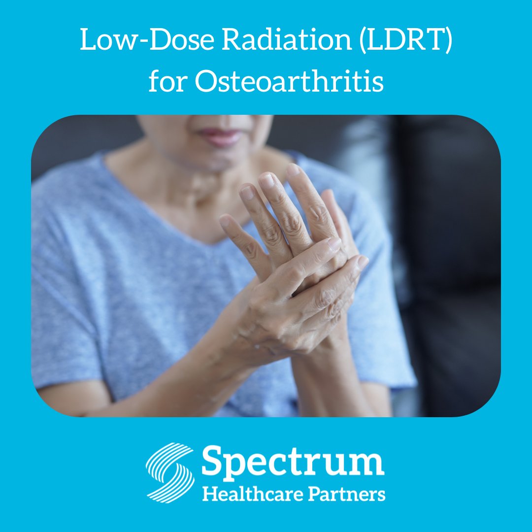 Are you suffering from persistent osteoarthritis pain that doesn't respond to medications? Low-dose radiation therapy (LDRT) might be the solution you've been looking for. Learn more in our blog post: pulse.ly/4b6jjnc3t6

#SpectrumCares4ME #LDRT #OsteoarthritisRelief