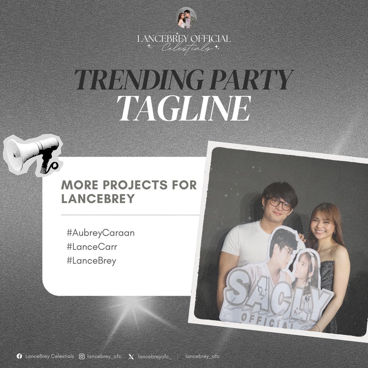 lancebreyofc_'s tweet image. Missing LanceBrey SZN has begun!
How about a trending party for them?
MORE PROJECTS FOR LANCEBREY
#AubreyCaraan
#LanceCarr
#LanceBrey