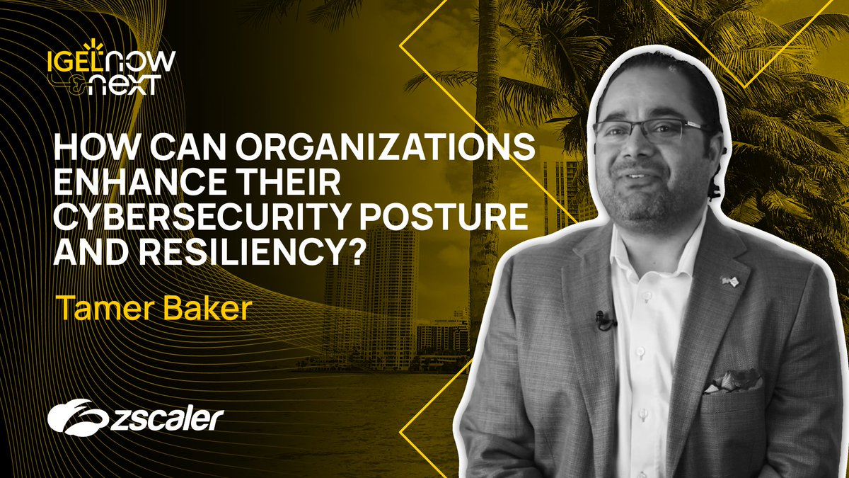 IGEL_Technology's tweet image. 💬 “Customers win when our technologies work together.”
Tamer Baker, Field CTO at @Zscaler shares how the partnership between IGEL Technology and Zscaler is redefining secure access, especially in mission-critical industries like healthcare. From Zero Trust to IGEL’s…