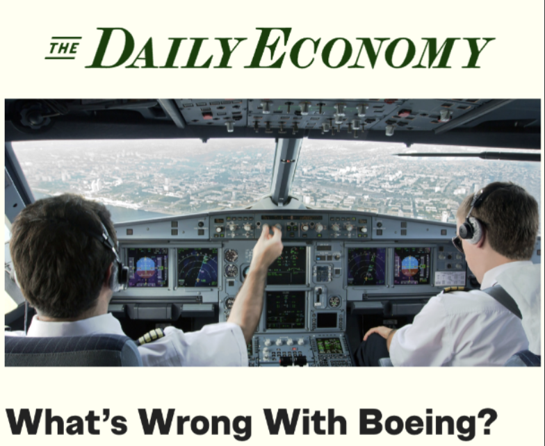 Boeing’s problems have almost certainly been made worse by the federal government’s regulatory regime and loose monetary policy. Even so, the lack of domestic competition Boeing enjoys as a result of its close relationship with the federal government removes much of the pressure