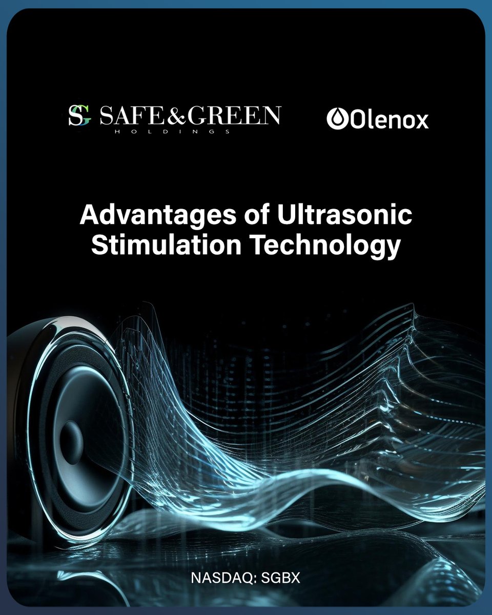 Using ultrasonic waves for stimulation is a #costeffective and #sustainable innovation with broad applications in industrial contaminant removal.

🔗: asmbly.link/2lvynxH 

🇺🇸 #NASDAQ: $SGBX