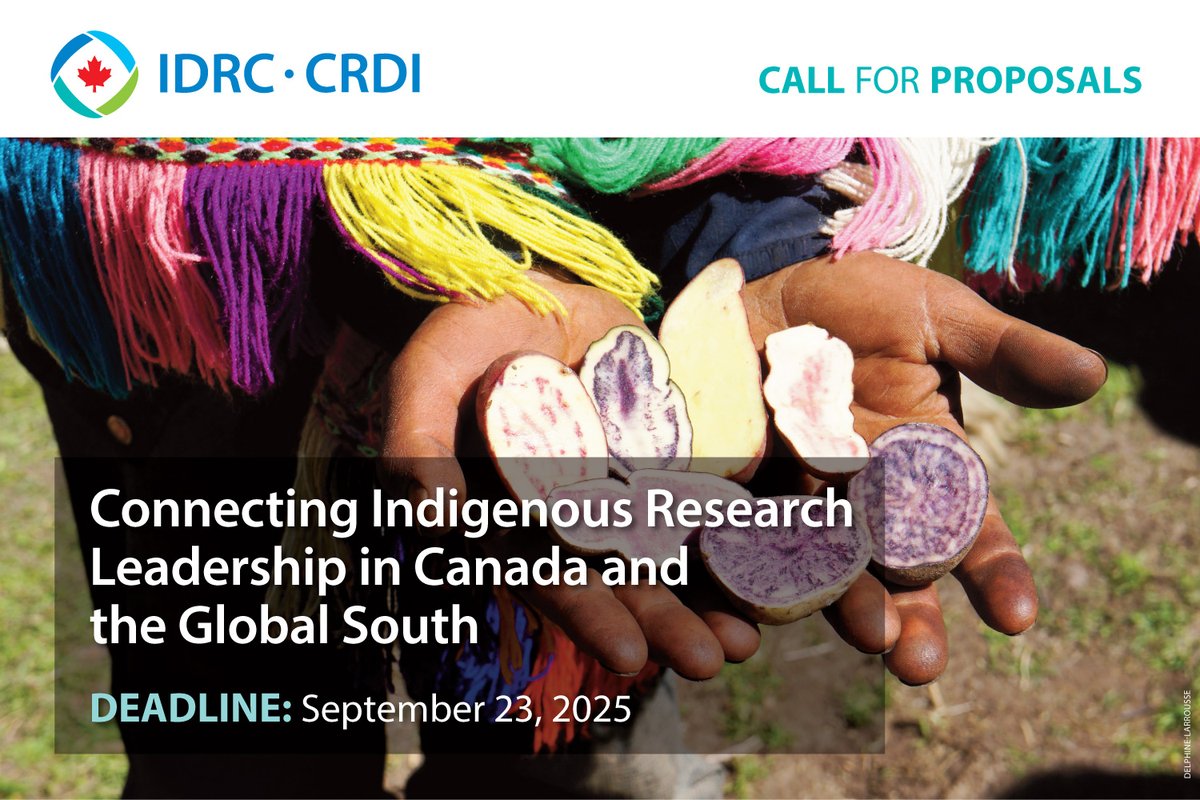 Are you an #Indigenous researcher in the Global South interested in building knowledge exchanges with Indigenous researchers in Canada? 

Read about a new #funding opportunity: bit.ly/4kDoGLj
Deadline: September 23, 2025  

<a href="/SSHRC_CRSH/">SSHRC</a>