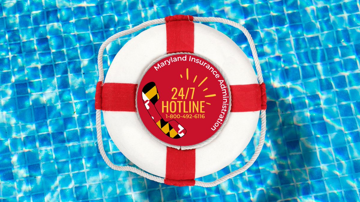 Stay afloat! The MIA is here to help and share resources. If you have been denied insurance coverage for medically necessary care, call our 24/7 Hotline at 1-800-492-6116 for emergency appeals or visit our website:  insurance.maryland.gov/Consumer/Pages… #MentalHealth #MDInsurance