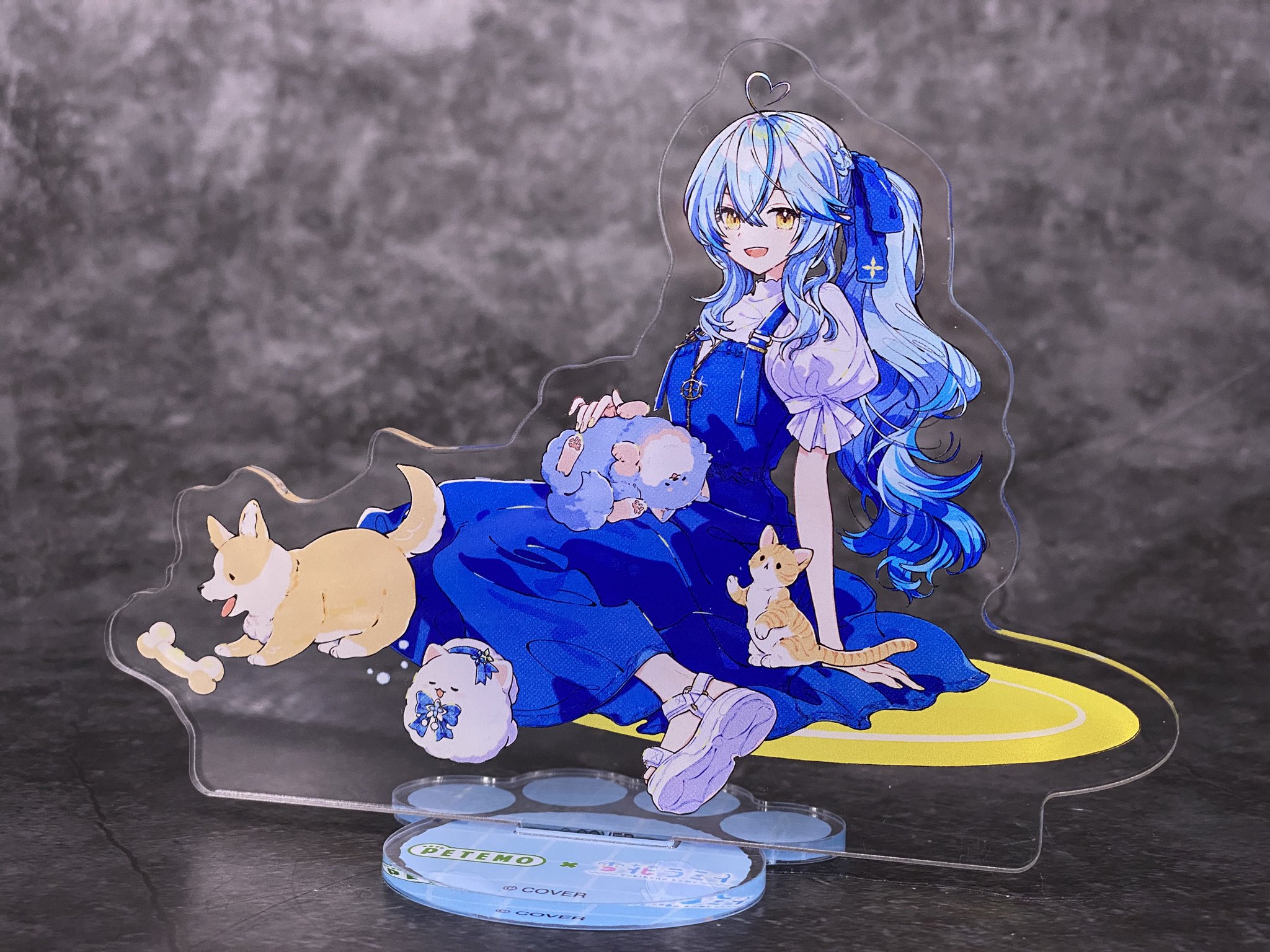 雪花ラミィ　ペテモ　アクリルスタンド　限定　ノベルティ 雪花ラミィ ペテモ オンラインコラボ アクリルスタンド PETEMO