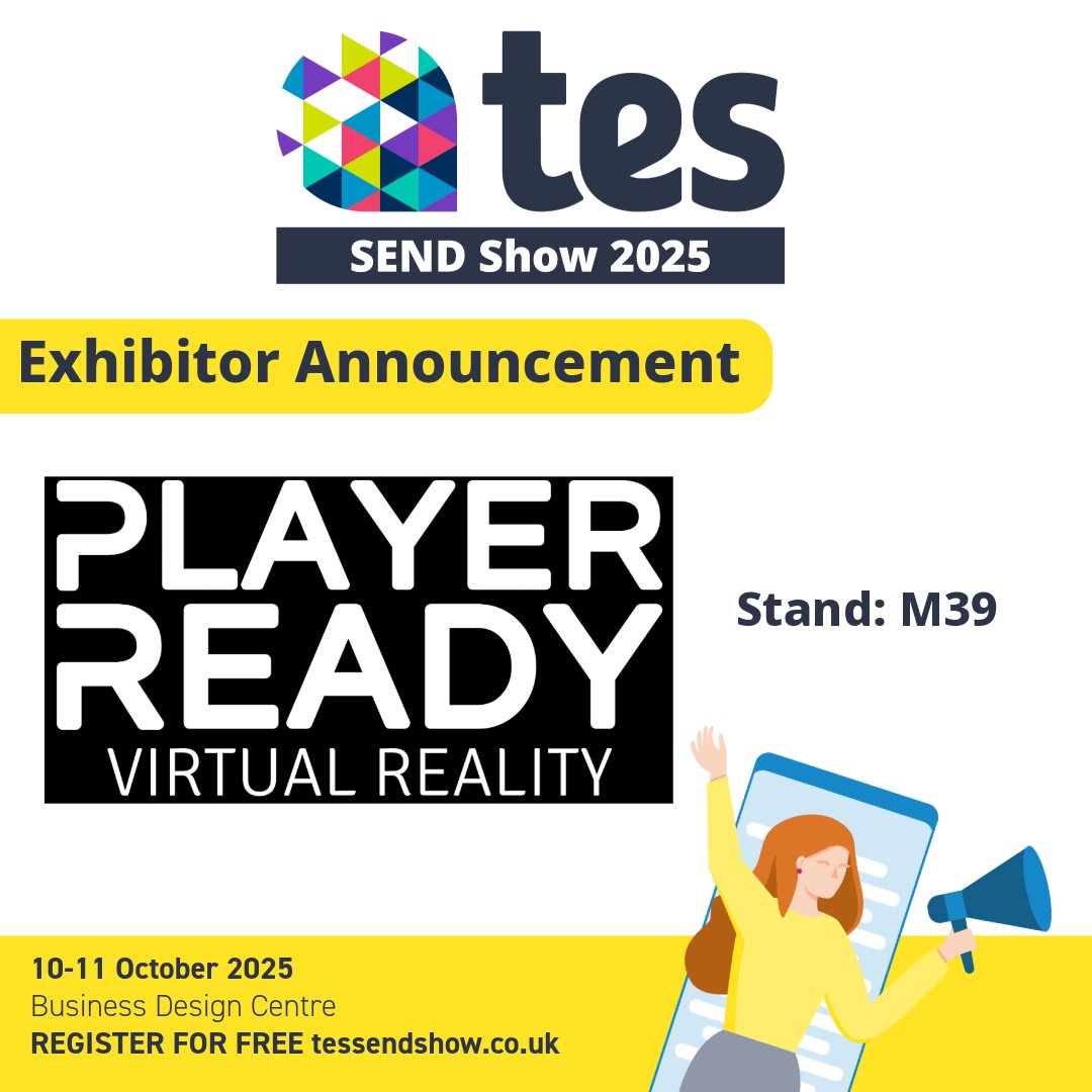 SENDShowUK's tweet image. We&apos;re excited to welcome Player Ready to #TesSENDShow2025! 🥳

🔗Find out more here 👉player-ready.co.uk/alternative-pr…
🎟️Register for free here 👉ow.ly/of5G50VVwPp