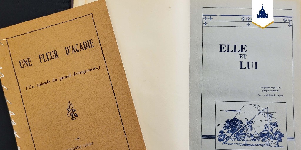 Today is the Day of Commemoration of the Great Upheaval of the Acadian people. Senator Antoine Léger published novels about this event: “Elle et lui, tragique idylle du peuple acadien” (1940), and “Une fleur d’Acadie, un épisode du grand derangement” (1946).