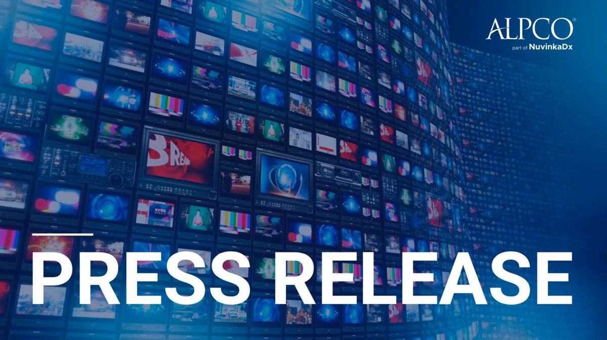 ALPCO's tweet photo. NuvinkaDx Announces Major Milestones for Portfolio Companies GeneProof and ALPCO

🔗 Read the full press release: https://t.co/lDrjBNDsqf

#PressRelease #Announcement #Milestone #NuvinkaDx #ALPCO #GeneProof https://t.co/oCM4jzLZ7T
