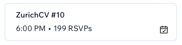 Florian (@floriancaesar) on Twitter photo Almost 200 people already signed up to ZurichCV#10. You may even encounter a rare <a href="/giffmana/">Lucas Beyer (bl16)</a>. Not much space left! Almost 200 people already signed up to ZurichCV#10. You may even encounter a rare <a href="/giffmana/">Lucas Beyer (bl16)</a>. Not much space left!