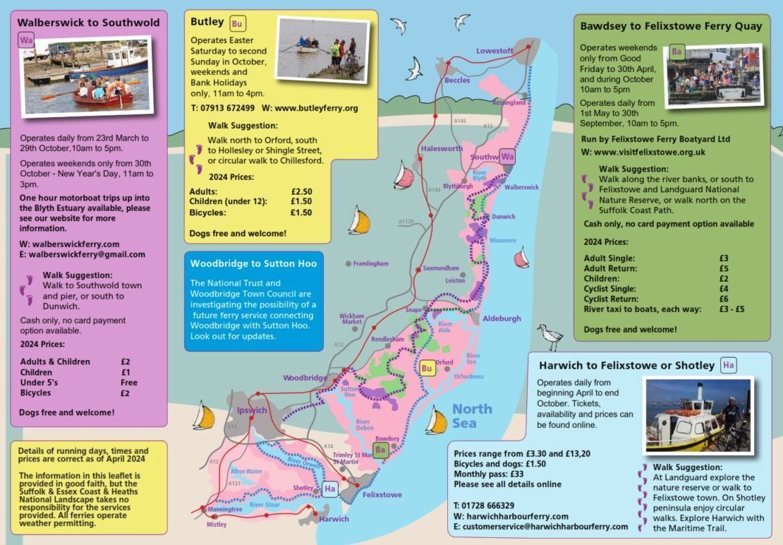 The National Landscape boasts four historic foot ferries that cross rivers 🚣

🚣 Bawdsey Ferry
🚣 Butley Ferry
🚣 Harwich Ferry
🚣 Walberswick Ferry

You can find the 2025 prices and times in our handy guide 👇
