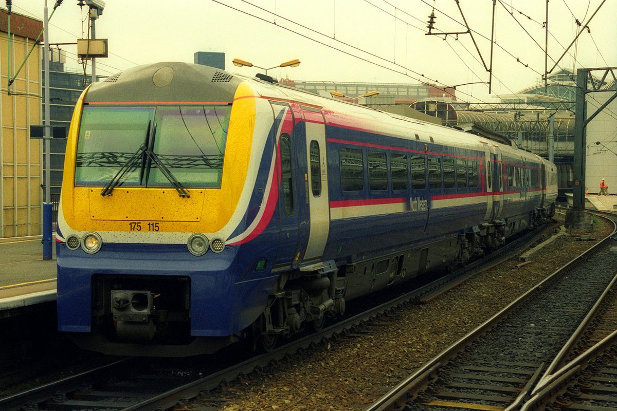 Just a regular day at Manchester Piccadilly in May 2002. 86251, 101693, 158816 &amp; 175115 featuring.