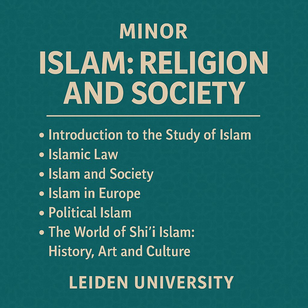 📢 Interested in Islam, culture &amp; global society?
Dive into the Minor Islam: Religion and Society at Leiden University! More info: 🔗studiegids.universiteitleiden.nl/studies/10623/…